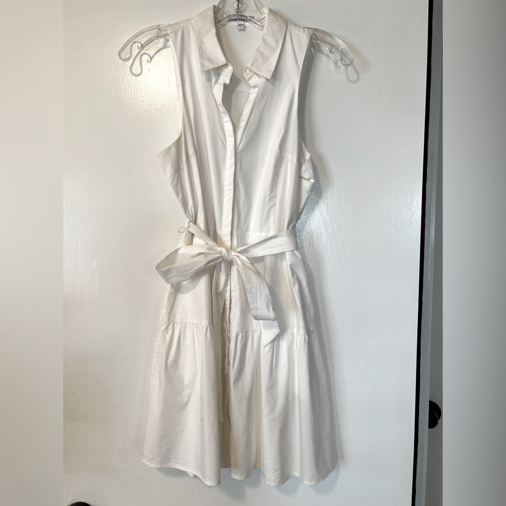 Express White Sleeveless Dress